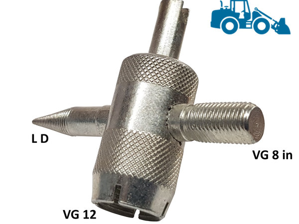 Ventilgewindeschneider VG12 VG8 mit Ausdreher | Reifenventil-/Felgenventil Werkzeug