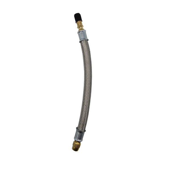 Ventilverlängerung | Stahlgeflecht | Länge 125 mm | Reifen-Ventil-Verlängerung